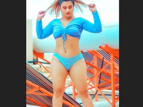 Gunjan's tantalizing striptease: A homosexual video