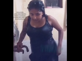 Wet and wild Ayushi Bhagat in full-body bathing video