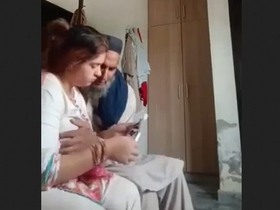 Pakistani elderly man enjoys a young babe's clear conversation