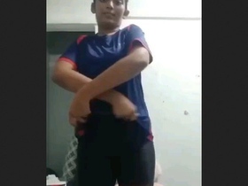 Gorgeous Indian woman strips and pleasures herself