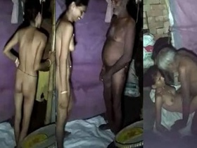Dehati wife's incestuous video with her father-in-law
