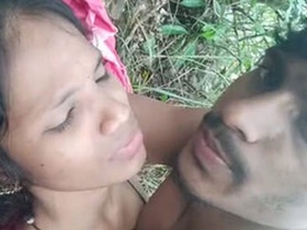 Open-air intercourse amidst the wilderness of a jungle