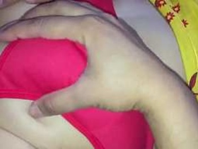 Indian girl with pretty breasts and vagina on display