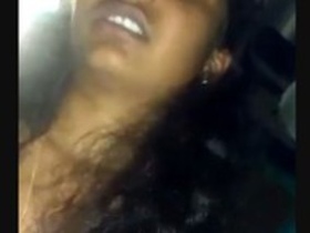 Indian girl's big boobs bared and sucked by lover