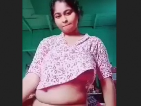 Voluptuous babe with big breasts flaunts her assets in a steamy video