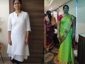 Married couple enjoys honeymoon in south India