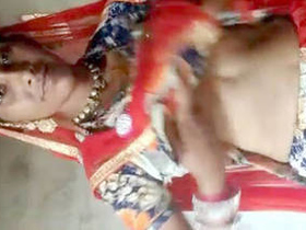 Bhabi from Rajasthan flaunts her breasts and intimate area for her boyfriend