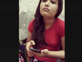 Cute Indian girl enjoys a blur-free bath