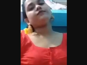 Beautiful Bengali Bhabi flaunts her curves in a revealing outfit