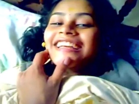Busty teen with small boobs gets naughty on camera