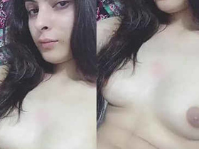 Sensual Indian beauty showcases her allure in a self-recorded performance