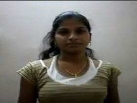 Telugu college girl's big tits on display in steamy video