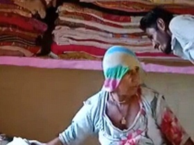 Rural couple has steamy sex in village home