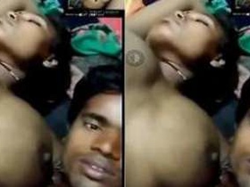 Amateur Indian couple indulges in steamy sex with young teen girl in close-up video