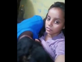 Amateur Indian teenagers have home sex in HD