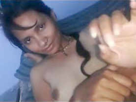 Indian girlfriend enjoys rough sex with boyfriend