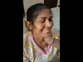 Indian sister-in-law gives oral pleasure to her brother-in-law on the terrace