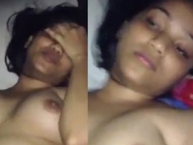 Shy girlfriend enjoys passionate sex with her boyfriend