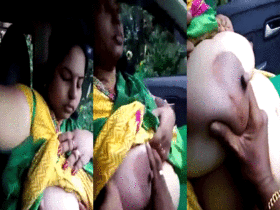 Experience the ultimate pleasure with this big boobs Tamil car sex video