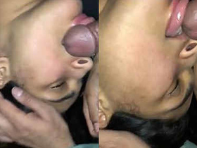 Pakistani couple enjoys intimate night of oral sex and breast play