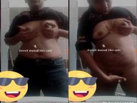 Exclusive video of a horny bhabhi showing off her boobs and pussy