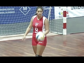 Volleyball match between Chile and Argentina