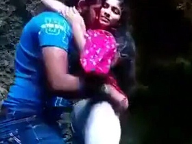 Desi couple enjoys outdoor sex in public park