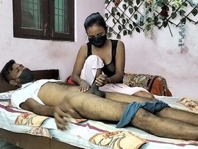 My spouse gets a relaxing back rub before intense anal sex