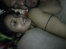 A cute Indian couple in love shares their romantic moments