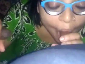 Indian wife gives oral pleasure