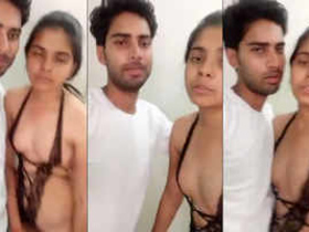 Indian Priyanka Dvivedi in half bra and panty video