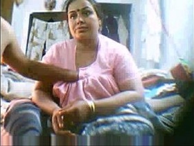 BBW Indian mom gets pleasure from her son's hands