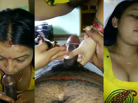 Indian wife gives a blowjob and gets fucked hard in village video