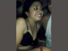 Indian couple shares passionate romance with boob show