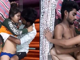 Desi girl gets naughty with a black lover in a steamy video