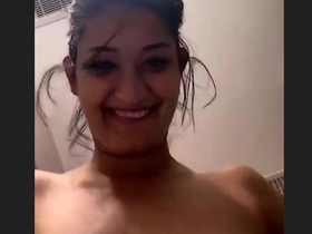 NRI girl reveals her hairy teen pussy in a nude video with her boyfriend