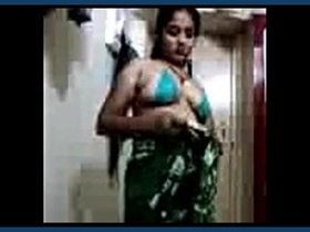 Mangala's seductive saree strip in public