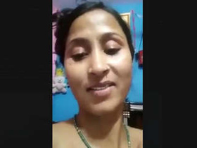 Wife records a video for her husband with a conversation