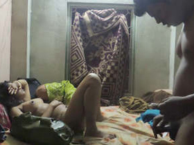 Young Indian couple engages in intimate marital activities