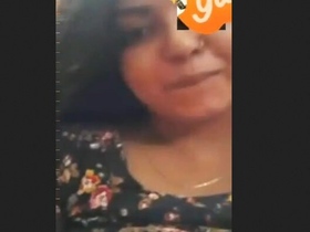 Indian woman displays breasts on video call