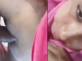 Bangladeshi hijab-wearing girl gets fucked outdoors in MMS video