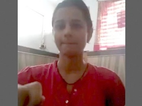 Indian bhabi flaunts her breasts