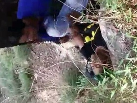 Real college girls in Indian jungle fucking video