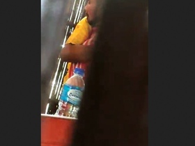 Secretly filmed: A couple fucking in an outdoor restaurant