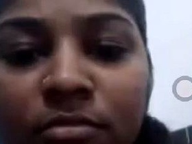Naked Indian girls show off in solo selfie video