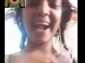 College girl's intimate video call with her lover