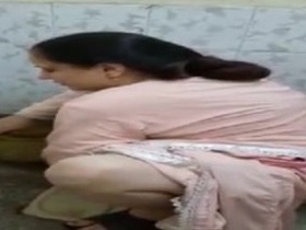 Desi Aunty's bathroom pissing video is a must-see
