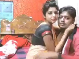 A stunning Bengali woman gets intimate with her boss in a steamy video