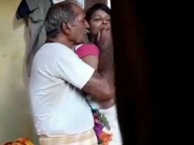 Indian girl gets wild with an older man in this steamy video