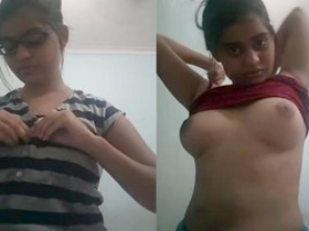 Desi babe captures her own nude beauty in video